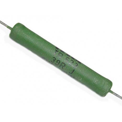Výkonový drátový rezistor 27 kΩ, 6 W, 50 × 9 mm