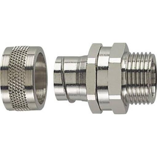 HellermannTyton 166-31104 PCS20-SM-M20-NPB-ML hadicová spojka kov M20 rovná 1 ks