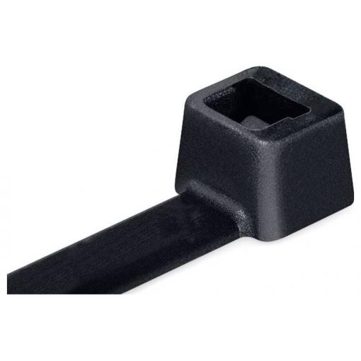 HellermannTyton 138-00019, UB140A-B-PA66-BK, stahovací pásky, 2.50 mm, 140 mm, černá, 100 ks