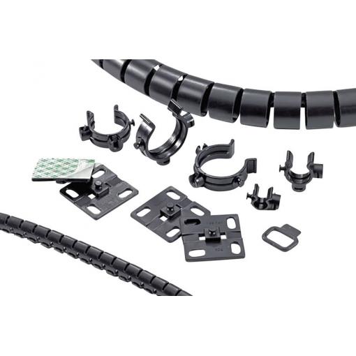 HellermannTyton HWBASEA-PA66HIRHS-BK lepicí sokl samolepicí 161-64013 Průměr svazku (pevný)=13 mm odolné proti úderu , tepelně stabilizovaná 1 ks