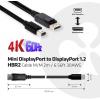 club3D Mini-DisplayPort / DisplayPort kabelový adaptér Mini DisplayPort konektory, Konektor DisplayPort 2.00 m černá CAC-2163 samozhášecí Kabel DisplayPort