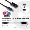 club3D CAC-1080 DisplayPort adaptér [1x zástrčka DisplayPort - 1x HDMI zásuvka] černá 0 mm