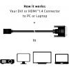 club3D DVI / HDMI kabelový adaptér DVI-D 24+1pol. Zástrčka, Zásuvka HDMI-A 2.00 m černá CAC-1211 DVI kabel