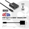 club3D CAC-2504 USB adaptér [1x USB 3.1 zástrčka C - 1x HDMI zásuvka] černá 0 mm