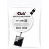 club3D CAC-2504 USB adaptér [1x USB 3.1 zástrčka C - 1x HDMI zásuvka] černá 0 mm