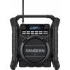 Sangean U-4 DBT+ A500422 odolné rádio, DAB+, FM, AUX, Bluetooth, USB, s USB nabíječkou, s akumulátorem, vodotěšné, nárazuvzdorné, černá