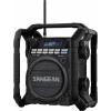 Sangean U-4 DBT+ A500422 odolné rádio, DAB+, FM, AUX, Bluetooth, USB, s USB nabíječkou, s akumulátorem, vodotěšné, nárazuvzdorné, černá