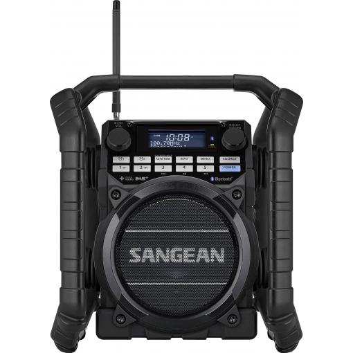 Sangean U-4 DBT+ A500422 odolné rádio, DAB+, FM, AUX, Bluetooth, USB, s USB nabíječkou, s akumulátorem, vodotěšné, nárazuvzdorné, černá
