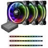 Thermaltake Riing Plus 12 RGB Kit PC větrák s krytem černá, RGB (š x v x h) 120 x 120 x 25 mm včetně LED osvětlení