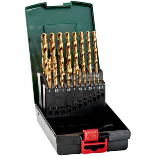 Metabo 627173000 sada spirálových vrtáku do kovu 19dílná 1 mm, 1.5 mm, 2 mm, 2.5 mm, 3 mm, 3.5 mm, 4 mm, 4.5 mm, 5 mm, 5.5 mm, 6 mm, 6.5 mm, 7 mm, 7.5 mm, 8