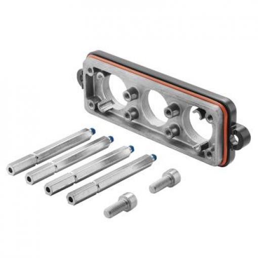 HDC enclosures, Size: 8, Protection degree: IP 68, Cover, Screw plug, Standard, Size of cable entries: M 40 HDC IP68 24B MD 2M40 Weidmüller Množství: 1 ks
