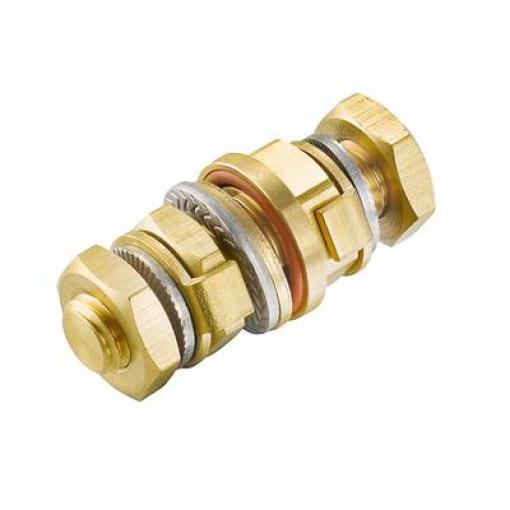 Weidmüller PEBZ M10 KTB BR SET zemnicí čep mosaz stříbrná (Ø x d) 21 mm x 48.5 mm 1 ks