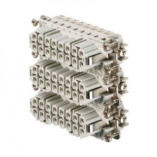 HDC insert, Female, 250 V, 16 A, No. of poles: 16, Screw connection, Size: 5