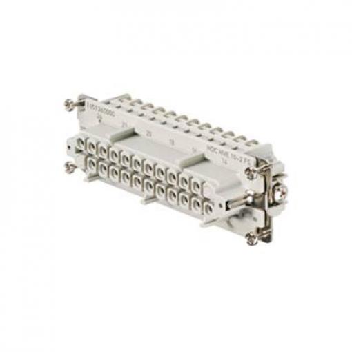 HDC insert, Female, 830 V, 20 A, No. of poles: 12, Screw connection, Size: 8