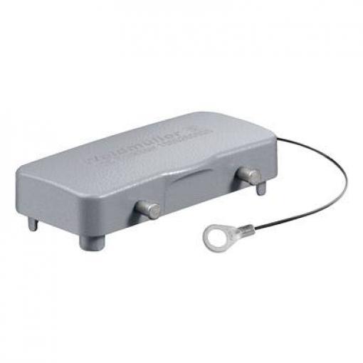 HDC enclosures, Size: 6, Protection degree: IP 65, Cover for lower part of housing, Side-locking clamp on lower side, Standard HDC 16B DODQ 4BO Weidmüller