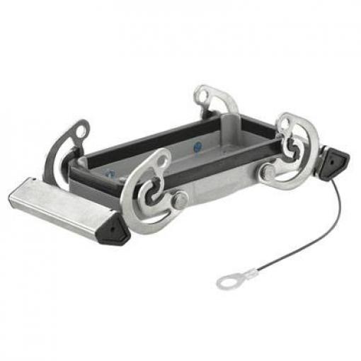 HDC enclosures, Size: 6, Protection degree: IP 65, Cover for upper part of housing, Side-locking clamp on lower side, Standard HDC 16B DMDQ 2QB Weidmüller