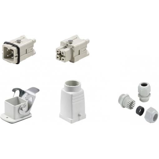 RockStar&reg; HDC kits-Heavy Duty Connectors, Kit, HA, Size: 1, Poles: 1, Screw connection, 250 V, 22 A, PG