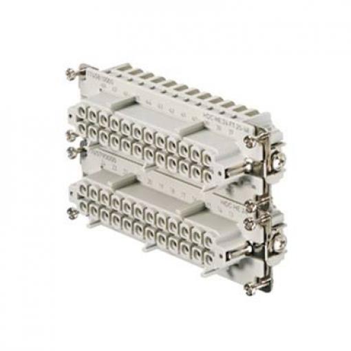 HDC insert, Female, 500 V, 16 A, No. of poles: 24, Tension clamp connection, Size: 8