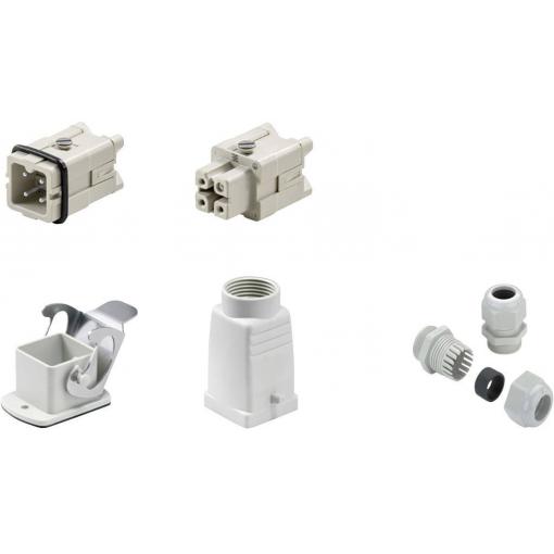 RockStar&reg; HDC kits-Heavy Duty Connectors, Kit, HA, Size: 1, Poles: 1, Screw connection, 250 V, 22 A, metric