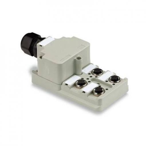 Weidmüller SAI-4-M 8P M12 1807640000 pasivní box senzor/aktor rozdělovač M12 s kovovým závitem 1 ks