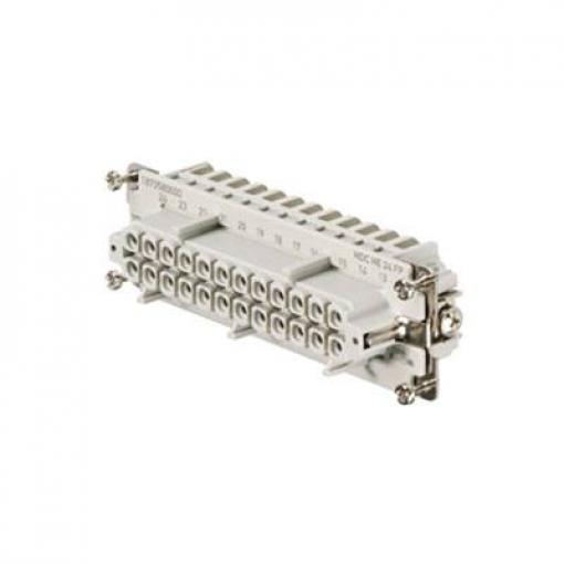 HDC insert, Female, 500 V, 16 A, No. of poles: 24, PUSH IN, Size: 8