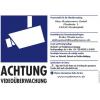 PENTATECH 40205 výstražná samolepka monitorováno kamerou (š x v) 21 cm x 14.8 cm