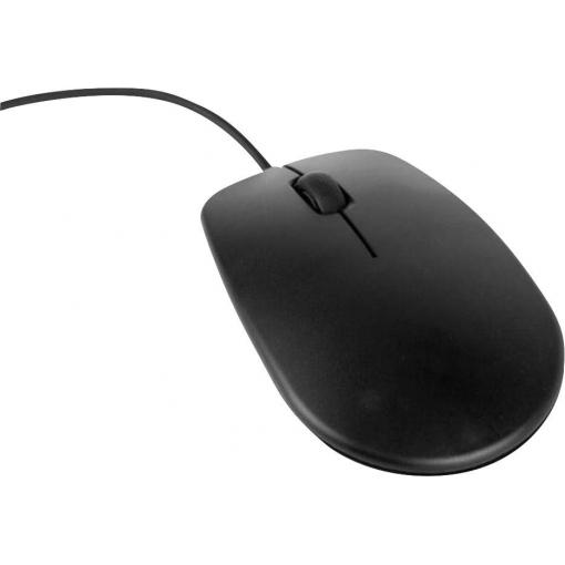 Raspberry Pi® Raspberry Maus schwarz optická myš, přenos USB, 3 tlačítko, černá