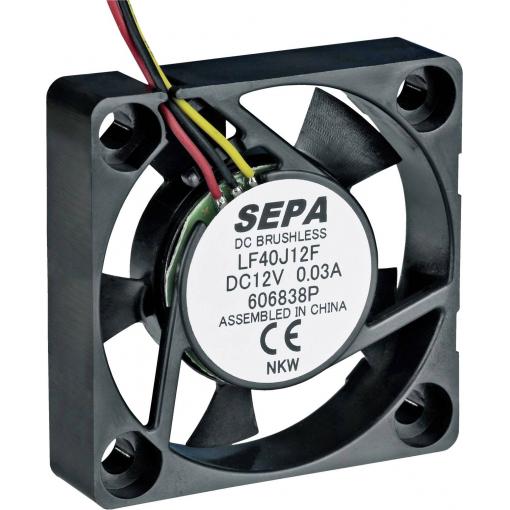SEPA LF40J12SE22 axiální ventilátor, 12 V/DC, 8.3 m³/h, (d x š x v) 40 x 40 x 10 mm, 111111404