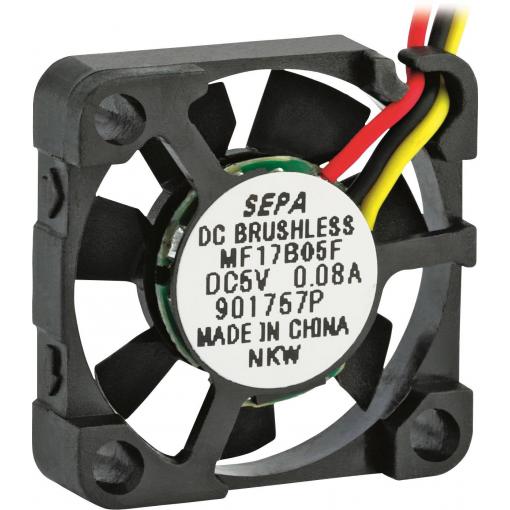 SEPA MF17B05FSE axiální ventilátor, 5 V/DC, 1.1 m³/h, (d x š x v) 17 x 17 x 4.5 mm, 111111657