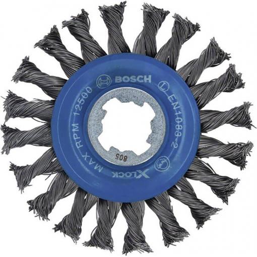 Bosch Accessories Okružní brusný kartáč Heavy for Metal X-LOCK, opad, 115 mm, 0,5 mm, 12 mm Bosch Power Tools 2608620731 1 ks