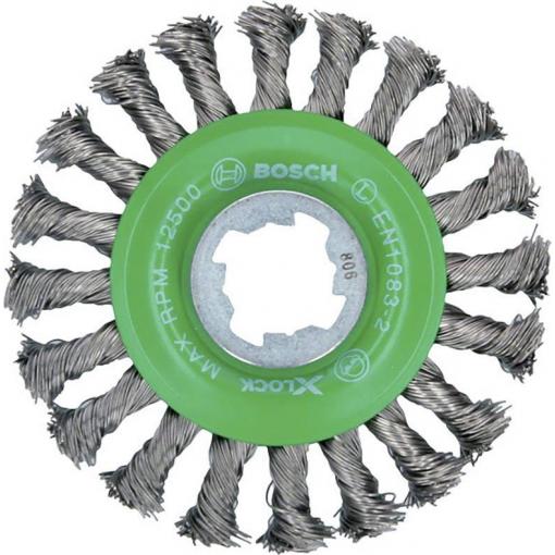 Bosch Accessories Okružní brusný kartáč Heavy for Inox X-LOCK, tepelně odolný, 115 mm, 0,5 mm Bosch Power Tools 2608620733 1 ks
