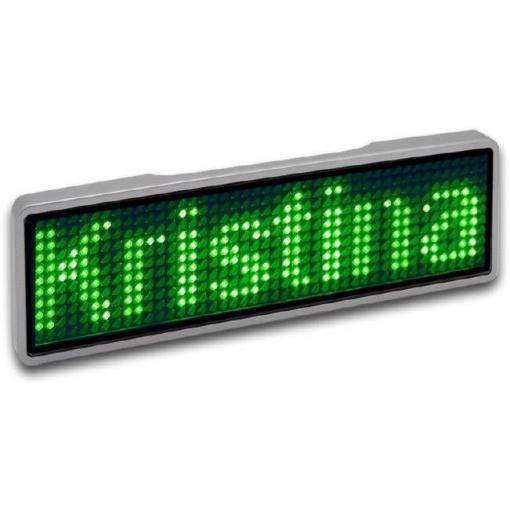 upscreen LED štítek se jménem zelená 44 x 11 Pixel (š x v x h) 93 x 30 x 6 mm 125907