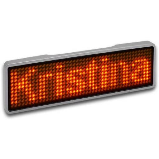 Shenzhen LeSun LED štítek se jménem oranžová 44 x 11 Pixel (š x v x h) 93 x 30 x 6 mm 125912
