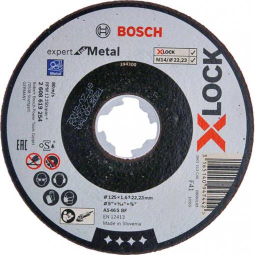 Bosch Accessories Bosch Power Tools 2608619254 řezný kotouč rovný 125 mm 1 ks