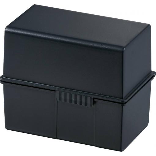 HAN HAN - Kartei - für A7 - Kapazität: 300 Karten 977-13 kartotéční box černá max. počet karet: 300 karet DIN A7 na šířku ocelový závěs , víko lze použít jako