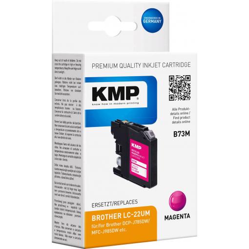 KMP Ink náhradní Brother LC-22UM kompatibilní purppurová B73M 1536,4006