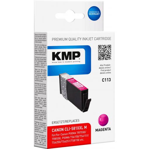 KMP Ink náhradní Canon CLI-581M XXL kompatibilní purppurová C113 1578,0206