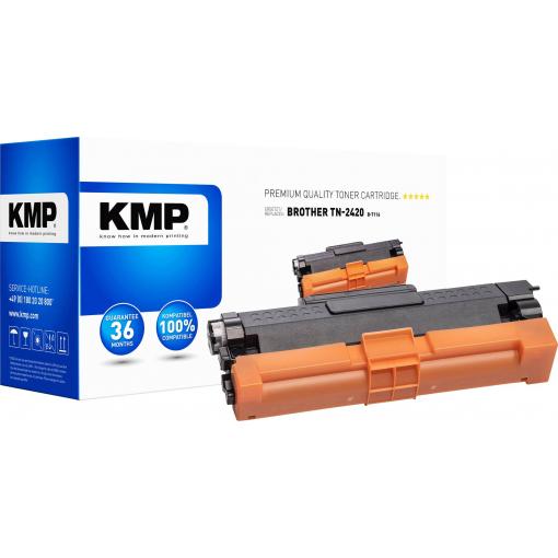 KMP Toner náhradní Brother TN-2420 kompatibilní černá 3000 Seiten B-T116 1267,3000