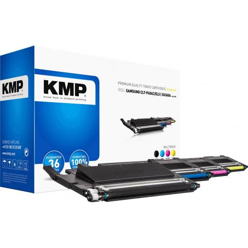 KMP náplň do tiskárny náhradní Samsung C404, CLT-P404C, CLT-C404S, CLT-K404S, CLT-M404S, CLT-Y404S kompatibilní černá, azurová, purppurová, žlutá 1500 Seiten