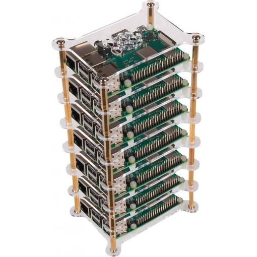 Joy-it RB-Case+19 SBC skříň Vhodné pro (vývojové sady): Raspberry Pi® akrylová čirá