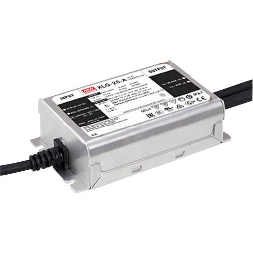 MEAN WELL XLG-25-AB LED driver konstantní výkon 25 W 250 mA - 1.05 A 22 - 54 V/DC PFC spínací obvod , nastavitelný, stmívatelný, stmívací funkce 3v1 , montáž