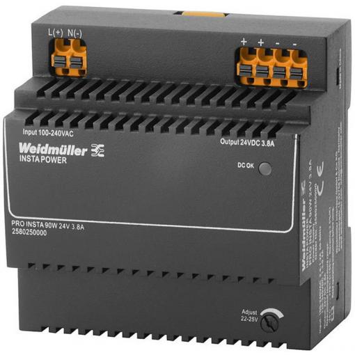 Weidmüller 2580250000 napájecí zdroj 24 V/DC 3.8 A 90 W Obsah 1 ks