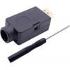 TRU COMPONENTS T1904C104 HDMI konektor zástrčka, vestavná rovná Pólů: 20 černá 1 ks