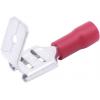 TRU COMPONENTS T1904C046 sortiment plochých zásuvek s odbočkou Šířka zástrčky: 6.30 mm Tloušťka konektoru: 0.80 mm 180 ° částečná izolace červená 25 ks