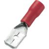 TRU COMPONENTS T1904C042 sortiment plochých zástrček Šířka zástrčky: 6.30 mm Tloušťka konektoru: 0.80 mm 180 ° částečná izolace červená 25 ks