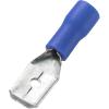 TRU COMPONENTS T1904C043 sortiment plochých zástrček Šířka zástrčky: 6.30 mm Tloušťka konektoru: 0.80 mm 180 ° částečná izolace modrá 25 ks
