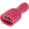 TRU COMPONENTS T1904C117 sortiment plochých zásuvek Šířka zástrčky: 6.30 mm Tloušťka konektoru: 0.80 mm 180 ° plná izolace červená 25 ks