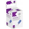 TRU COMPONENTS T1904C060 kulaté kabelové oko Průřez (max.)=2.50 mm² Ø otvoru=4.30 mm částečná izolace modrá 25 ks