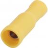 TRU COMPONENTS T1904C120 kulatá dutinka 4 mm² 6 mm² plná izolace žlutá 15 ks
