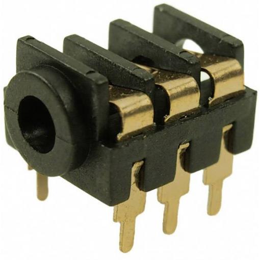Cliff FCR1295G jack konektor 3.5 mm zásuvka, vestavná horizontální Pólů: 3 stereo 1 ks